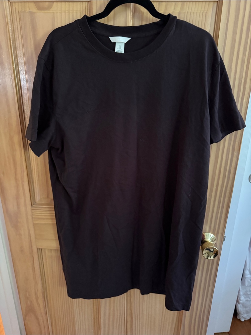 H&M Women's Short Sleeve Crewneck Tee in Black